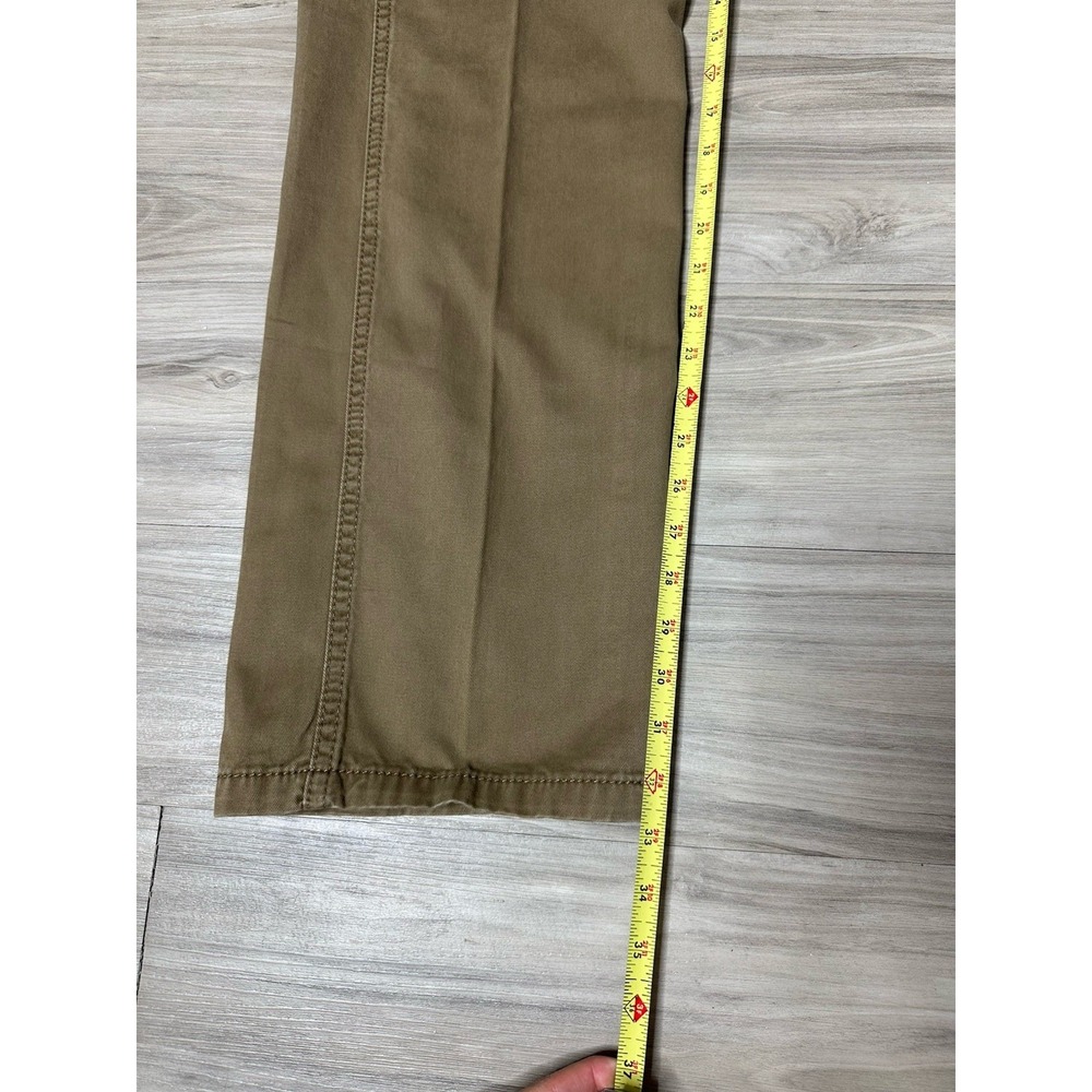 Levi's Cargo Pants Mens 38 x 34 Khaki Cotton Canvas Hiking Safari Pockets - Picture 6 of 9